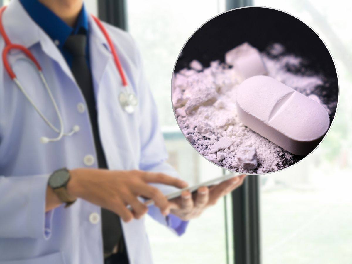 Medico e farmaci spezzati