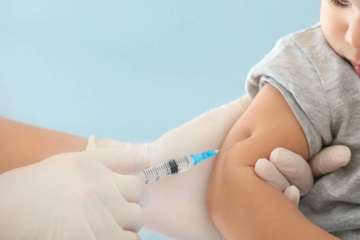 Bambino vaccinato